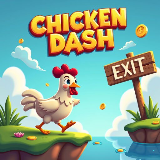 Chicken Dash – Play the funniest endless runner game online. Control the chicken, dodge obstacles, collect rewards, and see how far you can run. Free & fun for all ages!
